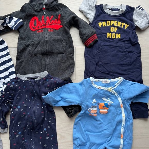 Set of 6 Playsuits Bodysuits Baby Boy ( Varies 6-18 months ) - Picture 2 of 3